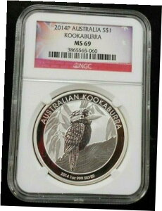 2014 Vo[ I[XgA NbJu ~ NGC MS69 ~  (GS)2014 SILVER AUSTRALIA KOOKABURRA ~ NGC MS69 ~ FREE SHIPPING (GS)