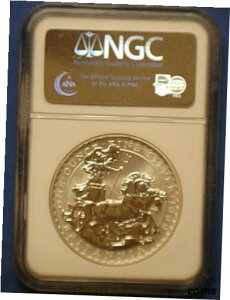 1999 CMX 1 IX u^jA 2 |h .958 ㎿ NGC MS 691999 Great Britain 1 oz Britannia 2 Pounds .958 Fine Silver Coin NGC MS 69