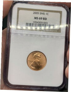 2005 SMS J[ Zg MS69 bh!nCO[hI2005 SMS Lincoln Cent MS69 Red! Super High Grade!