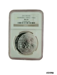2013 Fljl S $2 ^C}C - ^NB NGC MS692013 Fljl S $2 Hawksbill Turtle - Taku. NGC MS 69