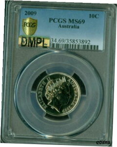 2009 I[XgA 10 Zg PCGS MS69 DMPL PQ v[tCN ōO[h MAC X|bgX *2009 AUSTRALIA 10 CENTS PCGS MS69 DMPL PQ PROOFLIKE FINEST GRADE MAC SPOTLESS *