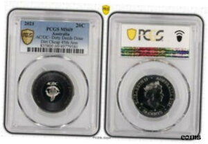 2021 20C AC/DC - Dirty Deeds Done _[g`[v 45th Ann PCGS MS692021 20C AC/DC-Dirty Deeds Done Dirt Cheap 45th Ann PCGS MS69