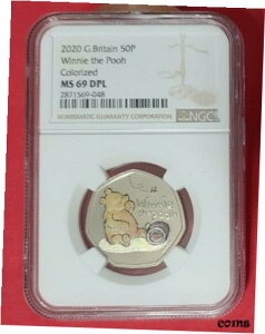 2020 CMX 50p fBYj[ NVbN ܂̃v[ - NGC MS69 DPL jEGł͂܂2020 GREAT BRITAIN 50p DISNEY'S CLASSIC WINNIE THE POOH - NGC MS69 DPL not niue