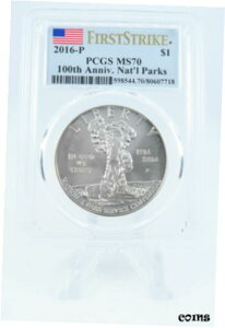 2016-P PCGS MS70  100 NLOh2016-P PCGS MS70 100th Anniversary of National Parks Commemorative Dollar