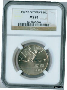 1992N PIsbNLORC n[t_[ NGC MS70 MS701992 P Olympics Commemorative Coin Half Dollar NGC MS 70 MS70