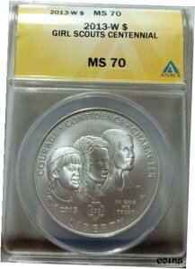 2013 W K[XJEg 100 NLO MS702013 W Girl Scouts Centennial MS70