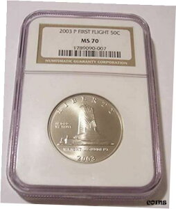 2003 P sLOn[t_[ MS70 NGC2003 P First Flight Commemorative Half Dollar MS70 NGC