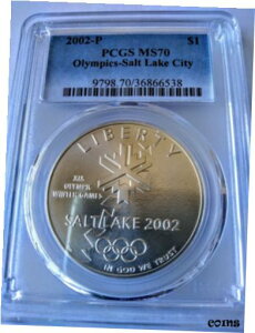2002 P IsbN \gCNVeBLOh PCGS MS702002 P Olympics Salt Lake City Commemerative Silver Dollar PCGS MS70