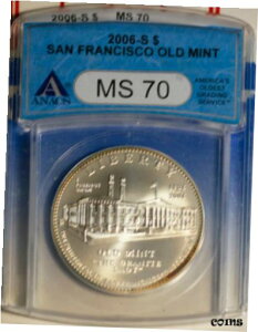 2006-S $1 TtVXR Vo[ _[ MS 70 ANACS # 2938492 + {[iX2006-S $1 San Francisco Silver Dollar MS 70 ANACS # 2938492 + Bonus