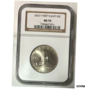 2003 Ns n[t_[ NGC MS70 ***Rev Tye's Stache*** #7029462003 First Flight Half Dollar NGC MS70 ***Rev Tye's Stache*** #702946