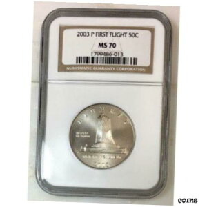 2003 Ns n[t_[ NGC MS70 ***Rev Tye ̃RCX^bV*** #6013452003 First Flight Half Dollar NGC MS70 ***Rev Tye's Coin Stache*** #601345