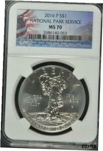 2016P 100 NLO Nat p[N T[rXʋh NGC MS702016P 100th Anniversary Nat Park Service Uncirculated Silver Dollar NGC MS70