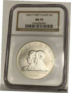 2003 P s S$1 LO NGC MS 702003 P First Flight S$1 Commemorative NGC MS 70