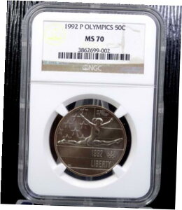NGC MS70 1992 P IsbN US $1/2 n[t_[ 50C O[hFRCNGC MS70 1992 P Olympics US $1/2 Half Dollar 50C Graded Certified Coin