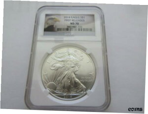 2014 Eagle S$1 񃊃[X MS 70 NGC2014 Eagle S$1 First Release MS 70 NGC