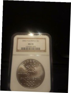 zCg MS70 NGC 2002 P IsbN $1 LOWhite MS70 NGC 2002 P Olympics $1 Commemorative