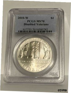 2010-W QޖRl 1 hLO - PCGS MS70AEFXg |Cg2010-W Disabled Veterans $1 Commemorative - PCGS MS70, West Point Mint