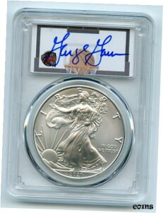 2021 $1 AJ Vo[ C[O ^Cv 1 PCGS MS70 FDOI W[W K[r2021 $1 American Silver Eagle Type 1 PCGS MS70 FDOI George Gervin