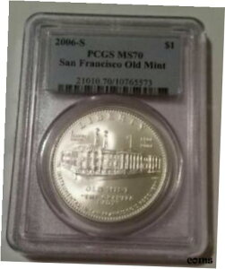 2006 S TtVXR I[h ~gLO Vo[ _[ MS70 PCGS2006 S San Francisco Old Mint Commemorative Silver Dollar MS70 PCGS