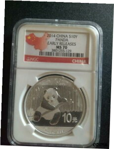 2014 `Ci Vo[ p_ NGC MS70 [X Jg[ x2014 China Silver Panda NGC MS70 Early Release Country label
