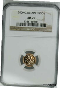 NGC MS70 2009 CMX 1/4 S[h \u (BC11)NGC MS70 2009 GREAT BRITAIN 1/4 GOLD SOVEREIGN (BC11)