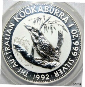 1992NA1VK|[hA1IXB .999AI[XgA NbJuAANACS MS 70 DCAMA1992, S$1 1 OZ. .999, AUSTRALIA KOOKABURRA, ANACS MS 70 DCAM,