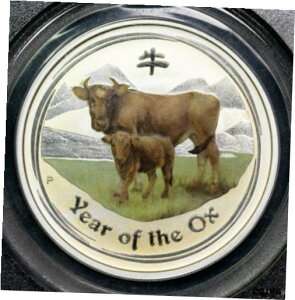 2009 P PCGS MS70 I[XgA̋Fn[t_[i#P143982009 P PCGS MS70 Australian Lunar Year Of The Ox Colored Half Dollar Item#P14398