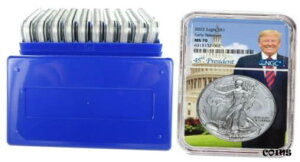 2022 1IX Vo[ C[O NGC MS70 [X - gv RA - 10 pbN - ݌ɂ2022 1oz Silver Eagle NGC MS70 Early Releases - Trump Core - 10 Pack - In Stock