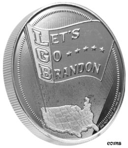 1 IX 0.999BU Vo[ Eh/RC 10 bgubcS[ uhvgvLOT OF 10 1 OZ .999BU SILVER ROUNDS/COINS BU " LET'S GO BRANDON " TRUMP