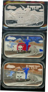 A gv gC 2020 Gi bJ[ ~g 1OZ .999 t@C Vo[ 3 A[g o[ 44/45+Rare Trump Train 2020 Enameled Locker Mint 1OZ .999 Fine silver 3 art Bar 44/45+