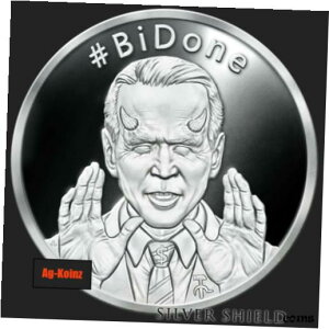 1 IX 2020 BiDone v[t Vo[ V[h X[s[ W[ oCf bc S[ uh vY gv1 oz 2020 BiDone Proof Silver Shield Sleepy Joe Biden Lets Go Brandon Prez Trump