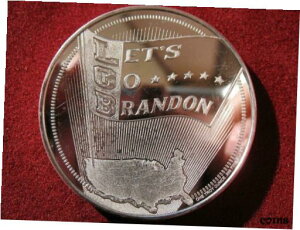1IX.999 Vo[RC bcS[ uh FJB gv L[v AJ O[g +S[h1-OZ.999 SILVER COIN LET'S GO BRANDON FJB TRUMP KEEP AMERICA GREAT +GOLD