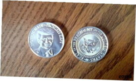 【極美品/品質保証書付】 アンティークコイン コイン 金貨 銀貨 [送料無料] Donald Trump Presidential 1oz Silver Round Coin Promises Made Promises Kept