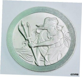 【極美品/品質保証書付】 アンティークコイン コイン 金貨 銀貨 [送料無料] Poseidon - Trident Stacker 1 oz .999 Silver Coin High Relief-BU