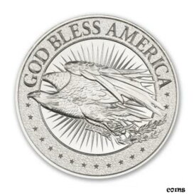 【極美品/品質保証書付】 アンティークコイン コイン 金貨 銀貨 [送料無料] GOD BLESS AMERICA 1 oz Silver LIMITED USA Made Capsuled BU Round HR Type I Coin