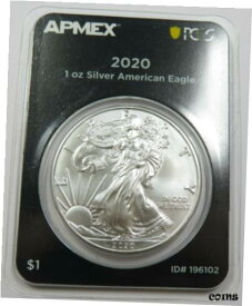【極美品/品質保証書付】 アンティークコイン コイン 金貨 銀貨 [送料無料] 2020 APMEX First Strike 1 oz Silver Eagle $1 US Coin Item #29893A