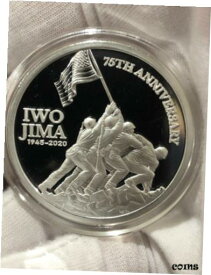 【極美品/品質保証書付】 アンティークコイン コイン 金貨 銀貨 [送料無料] 1 oz .999 Silver Battle of IWO JIMA 75th anniversary WW2 marines, airforce navy