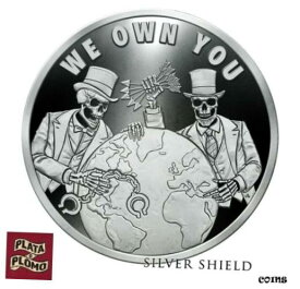 【極美品/品質保証書付】 アンティークコイン コイン 金貨 銀貨 [送料無料] SILVER SHIELD 1 OZ PROOF | 2020 | WE OWN YOU V2 - PYRAMID OF POWER #13