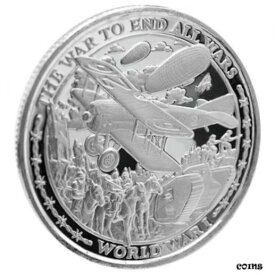 【極美品/品質保証書付】 アンティークコイン コイン 金貨 銀貨 [送料無料] 1 - 1 oz .999 Silver Round - 2019 Patriot - World War 1 - Brilliant Uncirculated
