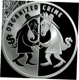 【極美品/品質保証書付】 アンティークコイン コイン 金貨 銀貨 [送料無料] 2019 Silver Shield 1 oz Organized Crime Silver Proof USSA 2020 SSG