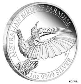 【極美品/品質保証書付】 アンティークコイン コイン 金貨 銀貨 [送料無料] 2019 Australia Perth Bird of Paradise Riflebird Silver Proof 1 oz