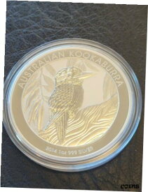 【極美品/品質保証書付】 アンティークコイン コイン 金貨 銀貨 [送料無料] 2014 Australia Kookaburra .999 Silver 1 Ounce 1 Dollar BU Coin