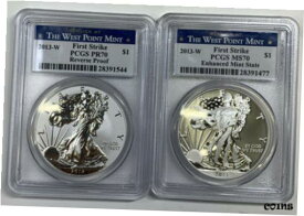 【極美品/品質保証書付】 アンティークコイン コイン 金貨 銀貨 [送料無料] 2013-W West Point Eagle 2-Coin Set PCGS SP70/PF70 Enhanced/Reverse Proof