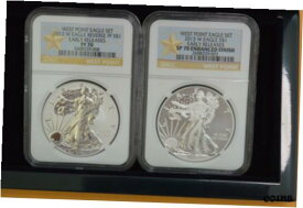 【極美品/品質保証書付】 アンティークコイン コイン 金貨 銀貨 [送料無料] 2013-W West Point Eagle 2-Coin Set NGC SP70/PF70 Enhanced/Reverse Proof ER