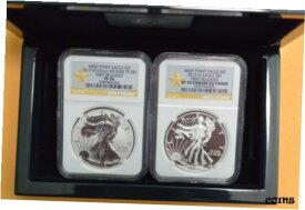 【極美品/品質保証書付】 アンティークコイン コイン 金貨 銀貨 [送料無料] 2013-W West Point Eagle 2-Coin Set NGC First Releases SP70/PF70 Enhanced/Reverse