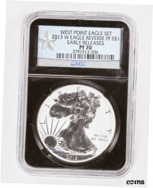 【極美品/品質保証書付】 アンティークコイン コイン 金貨 銀貨 [送料無料] 2013-W West Point Eagle 2-Coin Set NGC Early Releases SP70/PF70 Enhanced/Reverse