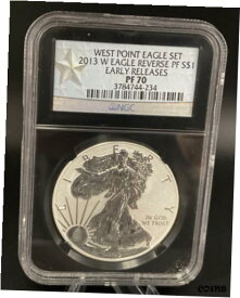 【極美品/品質保証書付】 アンティークコイン コイン 金貨 銀貨 [送料無料] 2013-West Point Eagle Set Silver Coin NGC Reverse PF70 Early Release