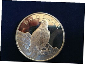 【極美品/品質保証書付】 アンティークコイン コイン 金貨 銀貨 [送料無料] Bald Eagle North American Wildlife Series Two Troy Oz Silver Art Medal P2359