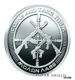 【極美品/品質保証書付】 アンティークコイン コイン 金貨 銀貨 [送料無料] 2017 Silver Shield 2 oz AG47 Molan Labe Come and Take Them Silver Proof SSG