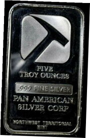 【極美品/品質保証書付】 アンティークコイン コイン 金貨 銀貨 [送料無料] Pan American Silver Corp 5 oz Silver 0.999 - Northwest Territorial Mint